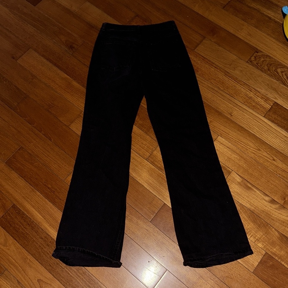 Black Wide-Leg pants denim & co Primark EU size 6 US straight wide leg jeans - Picture 7 of 7